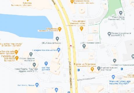 Video Billboard A in Kyiv, 2.32x3.14  Dniprovs'ka nab., 16v [1], (rozsirenna 480h336) - 410426 scheme