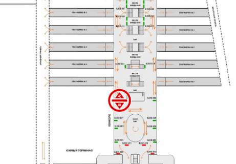 Non-Standard A in Kyiv, 1x0.7  Konkors (Uznyj terminal) scheme