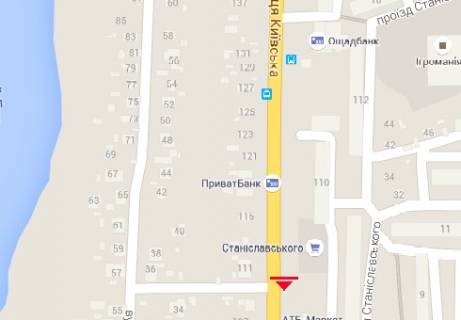 Billboard A in Vinnytsia, 3x6  Kiivs'ka st., 110 scheme