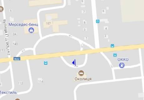 Billboard A in Lutsk Rovenskaa st., 154, vozle bara "Okolica" scheme