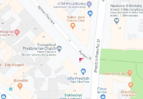 Scrolller, Scroll A in Odessa Pastera st. No64 A2 - 320481 scheme