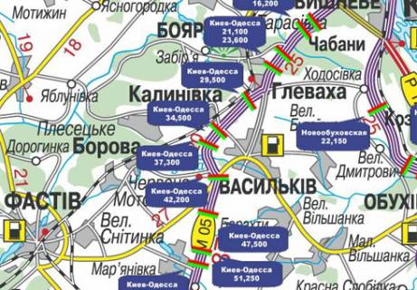 Non-Standard  in Kyiv, 3x18  Trasa M-05, Kiiv-Odesa, 37,300 scheme