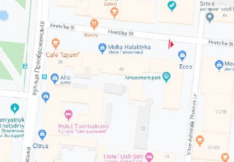 Citylight B in Odessa Greceskaa, 43 - Vice admirala Zukova per. B scheme