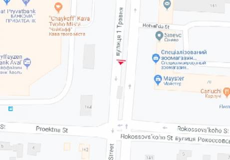 Backlight A in Chernihiv 1-go Travna st., 166 scheme