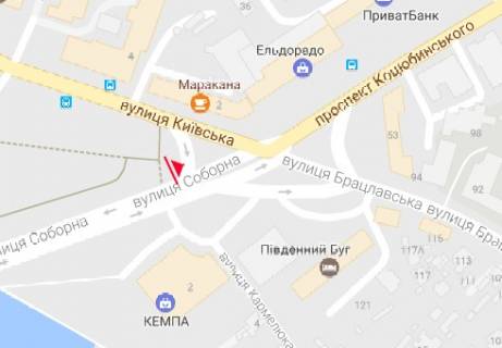 Scrolller, Scroll A in Vinnytsia, 2.32x3.14  Soborna st. - Kiivs'ka st. - 9431 scheme