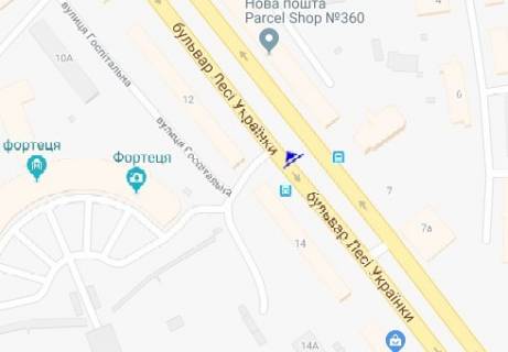 Cityscroll A in Kyiv, 1.86x1.27   Lesi Ukrainki b-r., 14 scheme