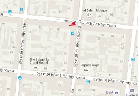 Scrolller, Scroll A in Odessa, 2.32x3.14  Risel'evskaa st.62 - B. Arnautskaa st. - 341237 scheme