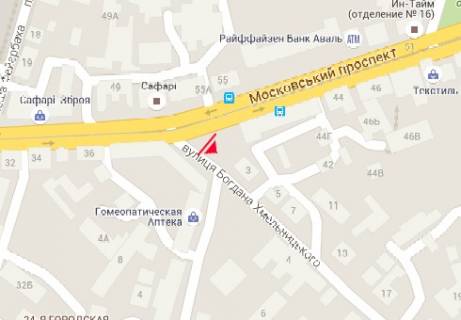 Citylight A in Kharkiv Moskovskij av. - B. Hmel'nickogo st., 3 scheme