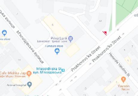 Billboard A in Odessa, 3x6  Prohorovs'ka st., 4a scheme