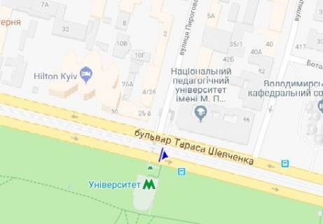 Citylight  in Kyiv Sevcenko b-r. scheme