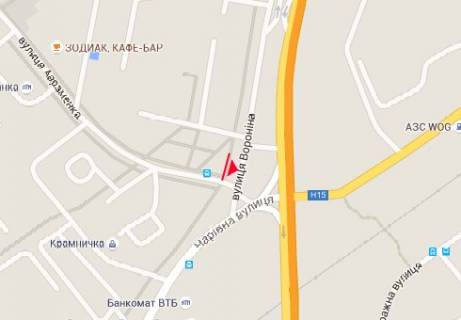 Billboard A in Zaporizhzhya, 3x6  Voronina st., sose Harkiv - Simferopol' scheme