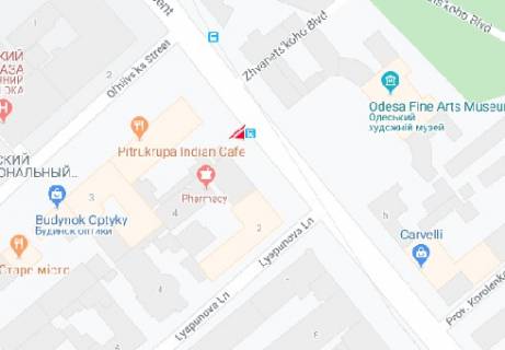 Citylight B in Odessa, 1.8x1.2  Sofievskaa, 4 - Ol'gievskaa v gorod, B scheme