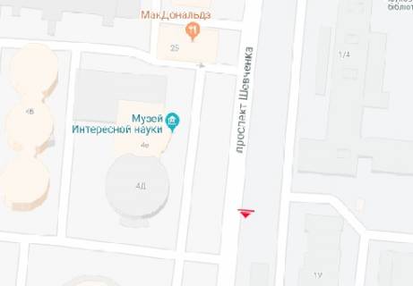 Citylight A in Odessa, 1.8x1.2  Sevcenka prosp., 14, BC "Sevcenkivs'kij" scheme