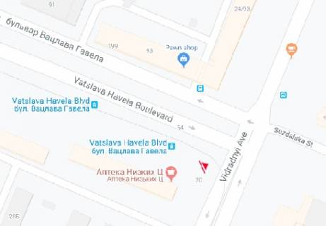 Prismatron, Prism A in Kyiv Otradnyj av. - Gavela b-r. (byvs. Lepse b-r.) - 318232 scheme