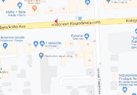 Backlight B in Vinnytsia Kocubins'kogo prosp., 38 scheme