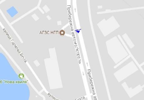 Prismatron, Prism A in Zaporizhzhya, 3x6  Naberezna magistral', gazova zapravka - 480858 scheme