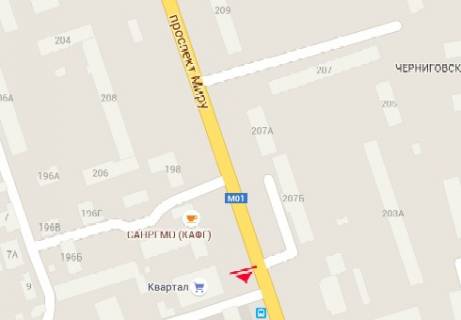 Prismatron, Prism B in Chernihiv Mira av., 194 - 321456 scheme