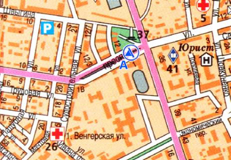 Citylight A in Odessa, 1.8x1.2  Admiral'skij prospekt [2 A] scheme