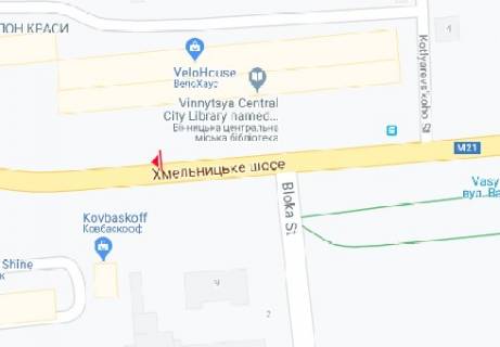 Billboard B in Vinnytsia, 3x6  Hmel'nic'ke sose, 4 scheme