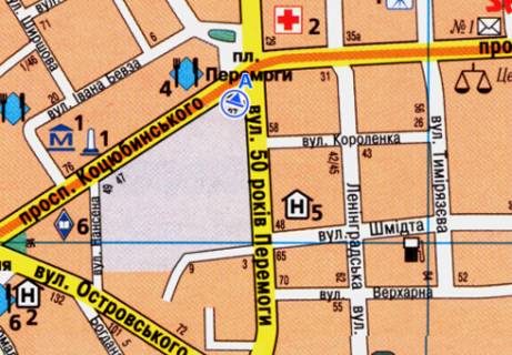 Scrolller, Scroll A in Vinnytsia, 2.32x3.14  Kocubins'kogo st. - Zamostans'ka st. - 9365 scheme