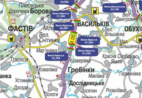 Non-Standard  in Kyiv, 3x18  Trasa M-05, Kiiv-Odesa, 53,100 scheme