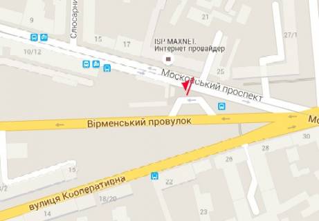 Scrolller, Scroll A in Kharkiv Moskovskij av. - Armanskij per. - 320976 scheme