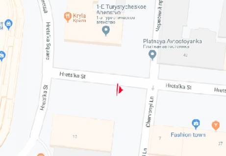 Citylight B in Odessa, 1.8x1.2  Greceskaa st., No 39 B scheme