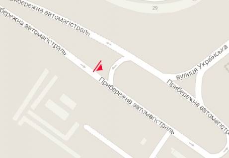 Billboard B in Zaporizhzhya, 3x6  Naberezna magistral' - Ukrains'ka st. (No 1) scheme