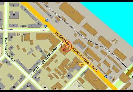 Cityscroll A in Kyiv, 1.86x1.27   Naberezno-Kresatickaa st., 49-A scheme