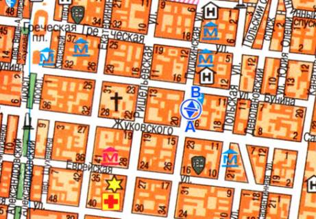 Citylight B in Odessa Puskinskaa st., 19 scheme