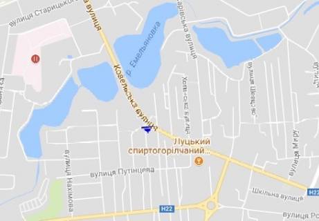 Billboard B in Lutsk Kovel'skaa st., 85 - Matrosova st. scheme