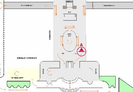 Non-Standard A in Kyiv, 1x0.7  Konkors (Pivdennij terminal) scheme