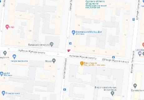 Video Billboard A in Odessa Puskinskaa st. - Zukovskogo st., (razresenie 480h336) - 410963 scheme