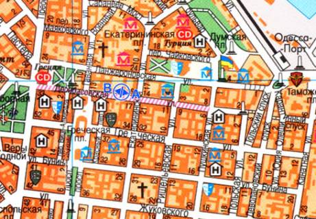 Citylight A in Odessa, 1.8x1.2  Deribasovskaa st., 16 A scheme