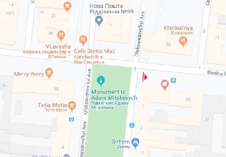 Citylight B in Odessa Bunina st. - Aleksandrovskij pr-t 1 V scheme