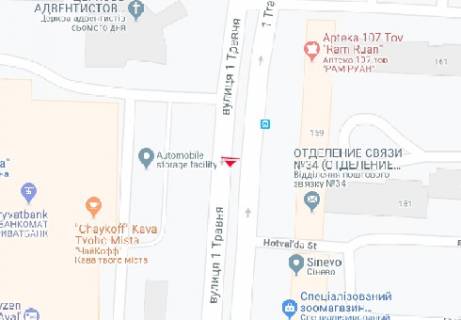 Backlight A in Chernihiv 1-go Travna st., 157 scheme