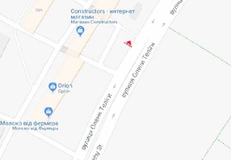 Scrolller, Scroll A in Kyiv, 2.3x3.14  O. Teligi st., 29 - 478419 scheme