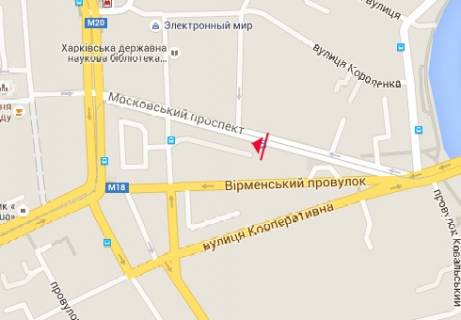 Scrolller, Scroll A in Kharkiv Moskovskij av., 10 - 320904 scheme