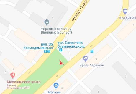 Scrolller, Scroll A in Vinnytsia, 1.2x1.8  Pirogova st., 13 - 480561 scheme