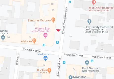 Citylight B in Odessa Ekaterininskaa st., 48 B scheme