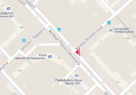 Prismatron, Prism A in Chernihiv Rokosovskogo st. - Vsehsvatskoj st. - 321469 scheme