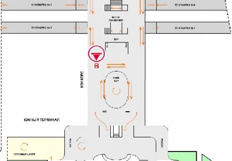 Non-Standard B in Kyiv, 1x0.7  Konkors (Pivdennij terminal) scheme