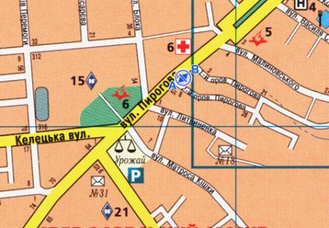 Backlight A in Vinnytsia Pirogova st., 31 scheme