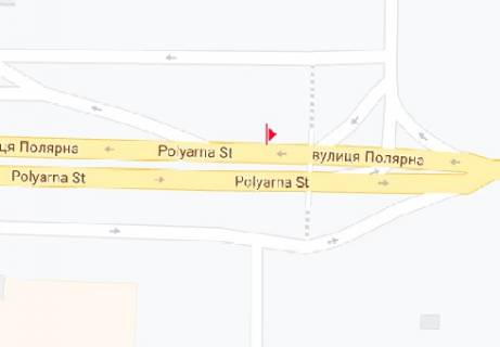 Billboard A in Kyiv, 3x6  Polarna st., 20 scheme