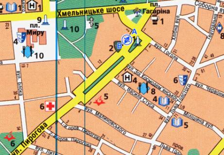 Backlight A in Vinnytsia Pirogova st., 2 scheme