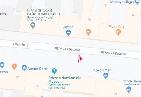 Pillar, Pillar B in Odessa, 3x1.5  Greceskaa st., No31 (Kokon) B scheme