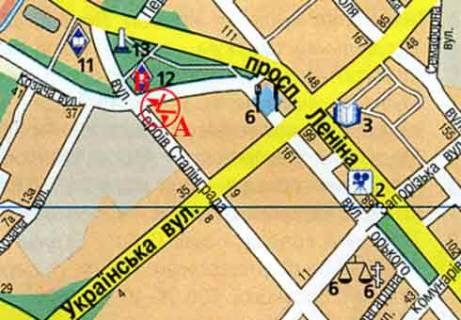 Prismatron, Prism B in Zaporizhzhya, 3x6  Skil'na st. (Geroiv Stalingrada st.), 1 - 480882 scheme