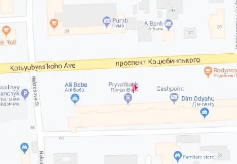 Backlight B in Vinnytsia Kocubins'kogo prosp., 11 scheme