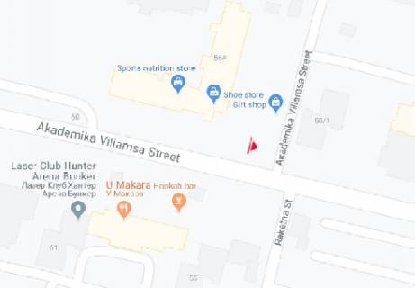 Billboard A in Odessa, 3x6  Evgena Cikalenka st., 56a scheme