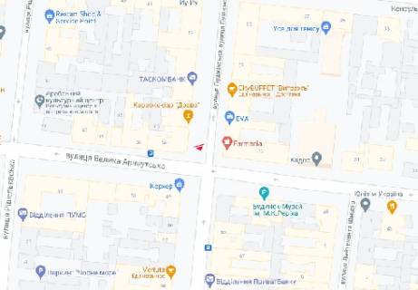 Video Billboard  in Odessa Puskinskaa st., 58 - B. Arnautskaa st., (razresenie 480h336) - 387225 scheme